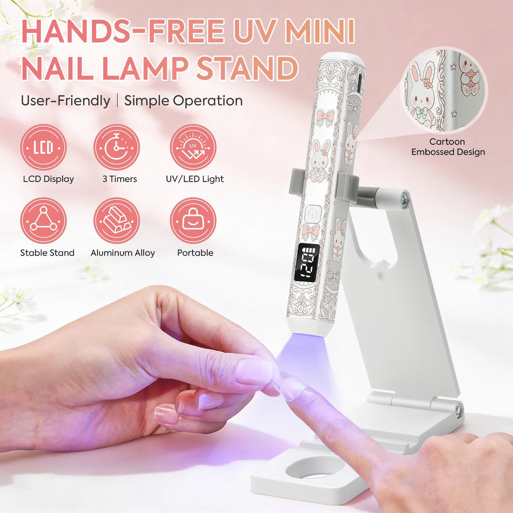 Bunny Nail Lamp with Stand