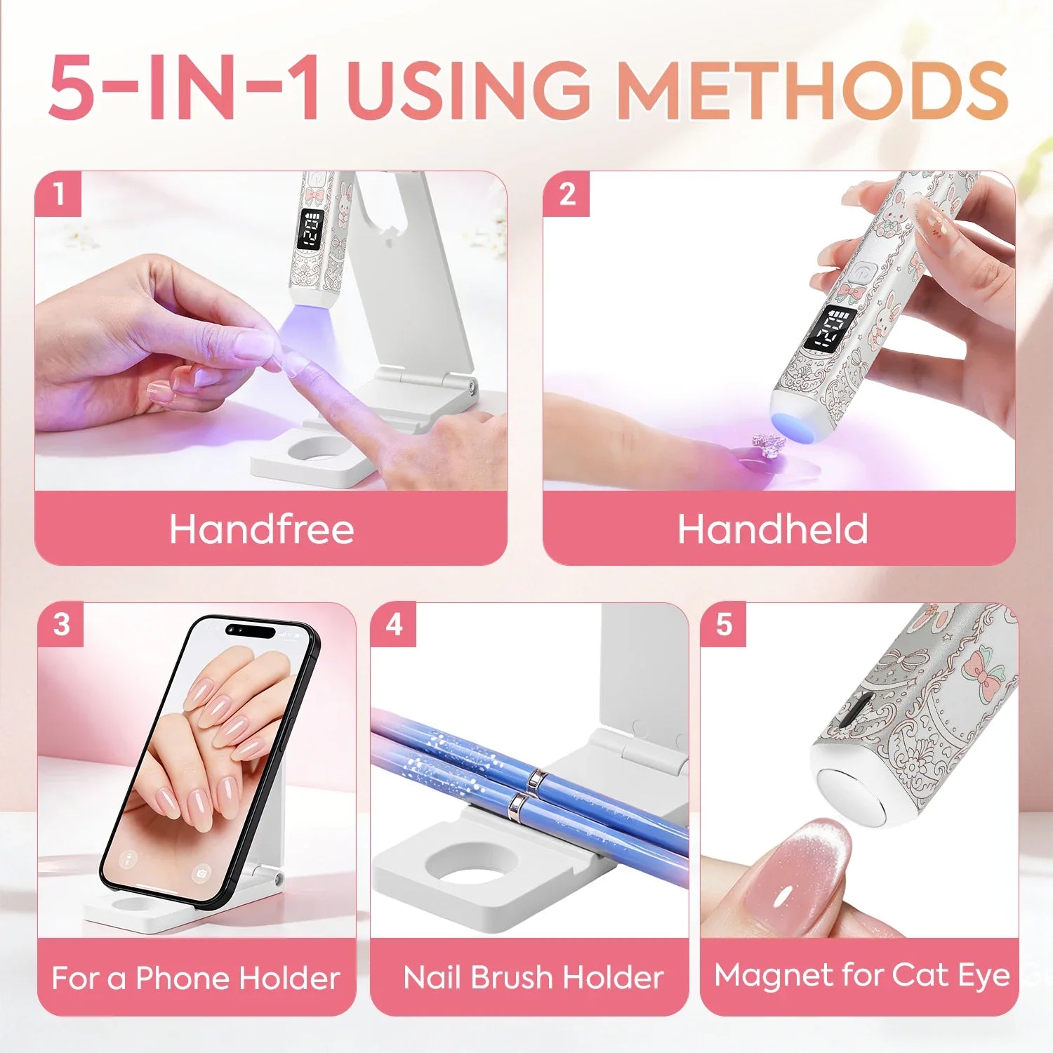 Bunny Nail Lamp with Stand